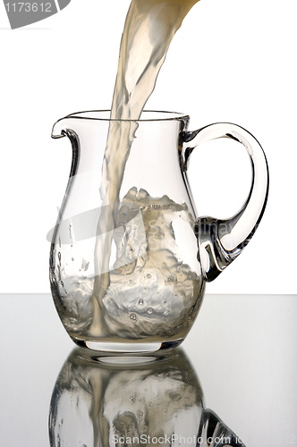 Image of Glass pitcher, isolated.