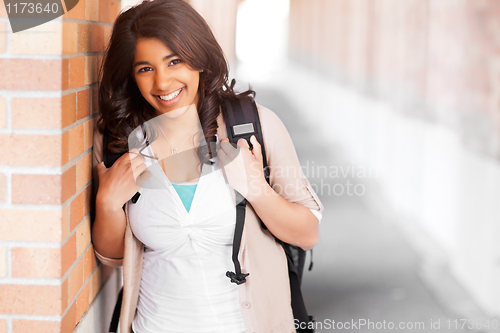 Image of Asian student on campus