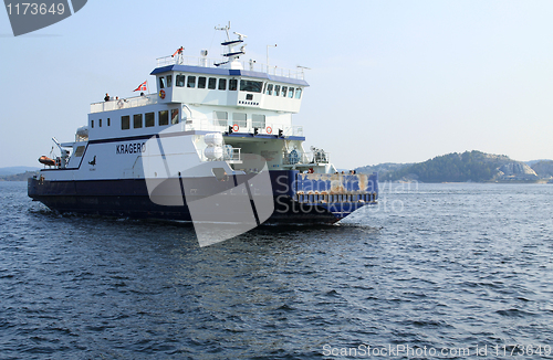 Image of Ferry in Kragerø, south Norway.