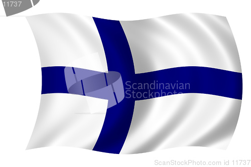 Image of waving flag of finland