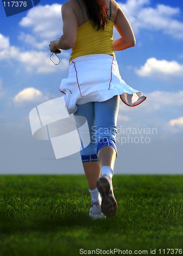 Image of woman running