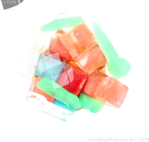 Image of Colorful Ice Cubes