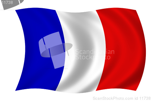 Image of waving flag of france