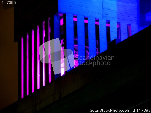 Image of Detail of glowing building