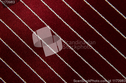 Image of Closeup view of a striped neck tie