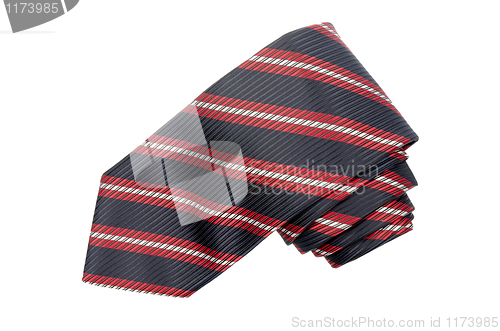 Image of Striped red, white and blue tie