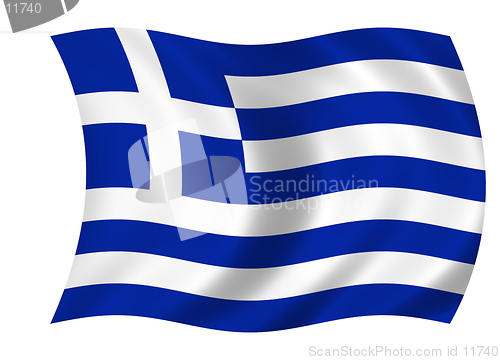 Image of waving greek flag