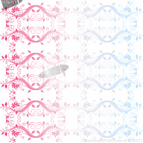 Image of Colorful seamless floral pattern