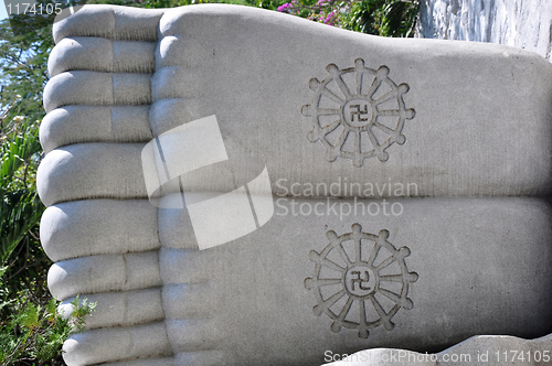 Image of Buddha feet
