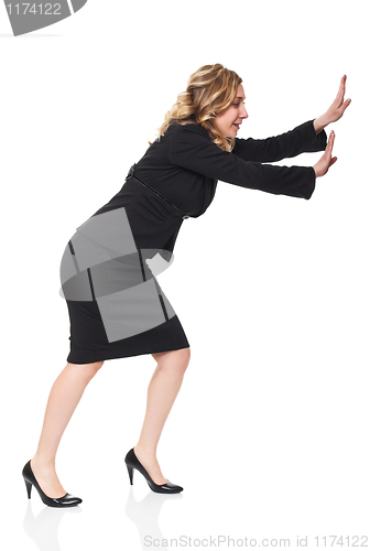 Image of woman push position