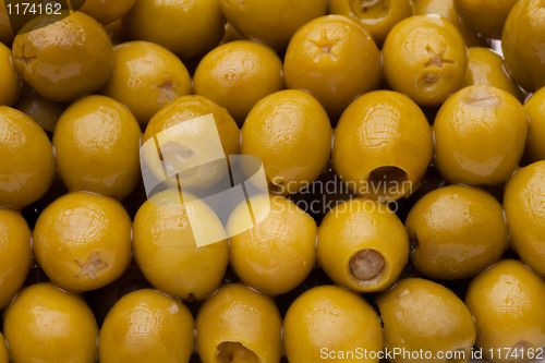 Image of Close-up pattern of olives