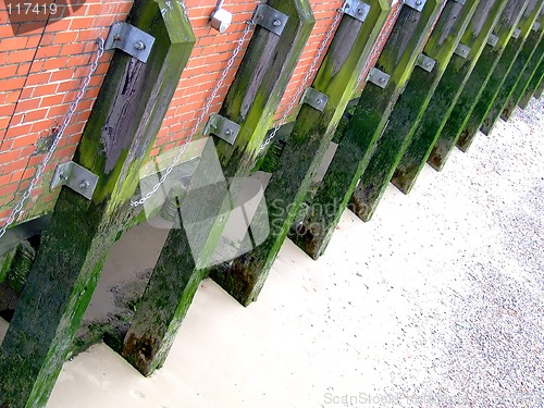 Image of Wooden columns detail