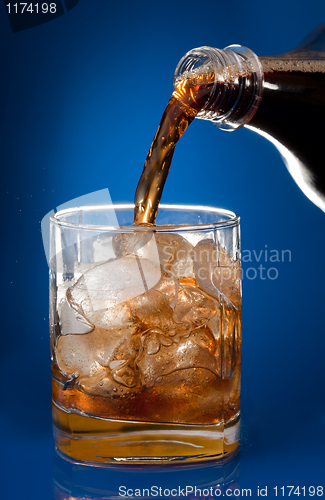 Image of Filling glass with cola