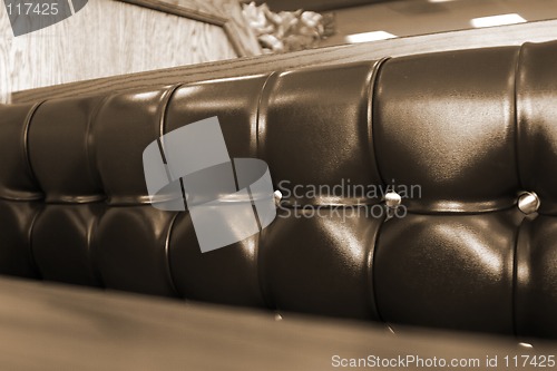 Image of Close up on a Restaurant Booth