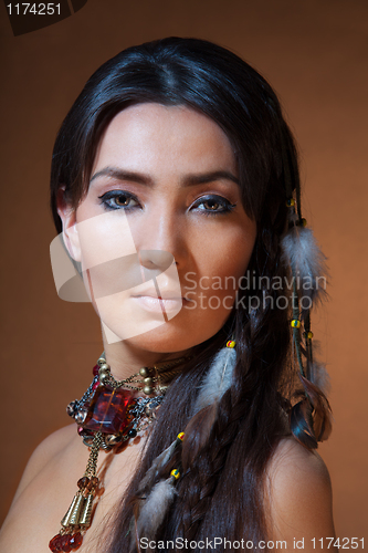 Image of portrait of American Indian woman