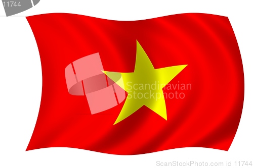 Image of waving flag of vitnam
