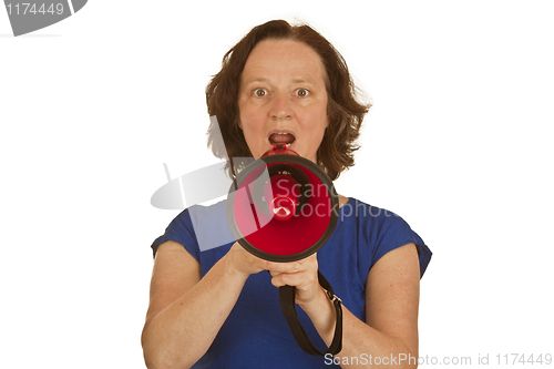 Image of Woman with megaphone