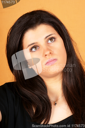 Image of Bored young woman