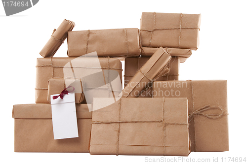 Image of gift boxes with blank label