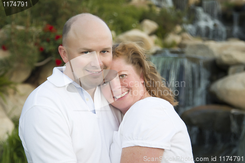 Image of Attractive Couple Portrait in Park