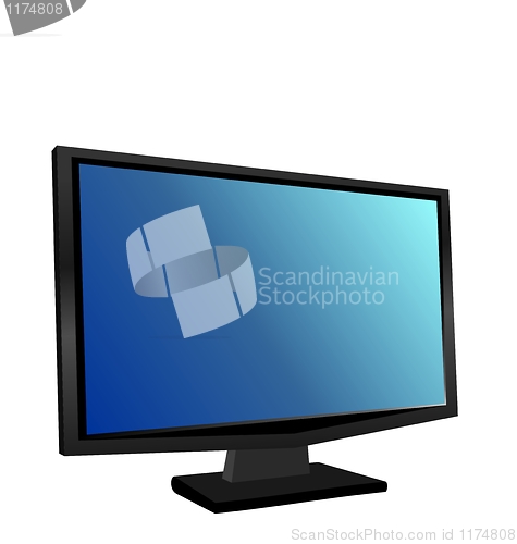Image of Illustration the switched on monitor TFT