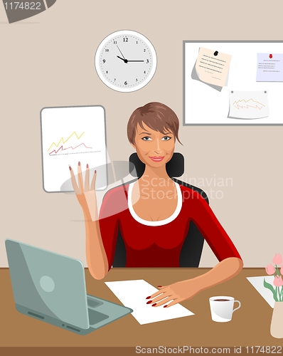 Image of business women with documents