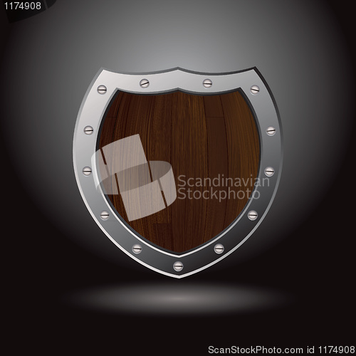 Image of wood shield blank