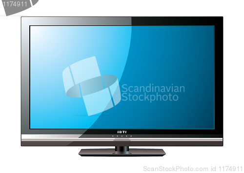Image of Modern LCD flat blue screen