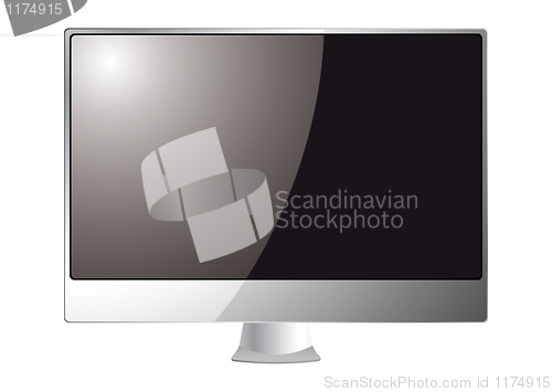 Image of Silver computer monitor