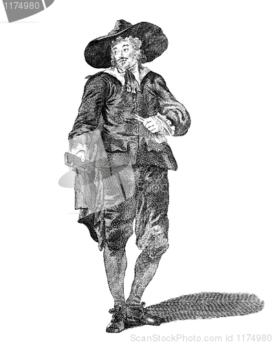 Image of Costume of an oliverian in 1650 