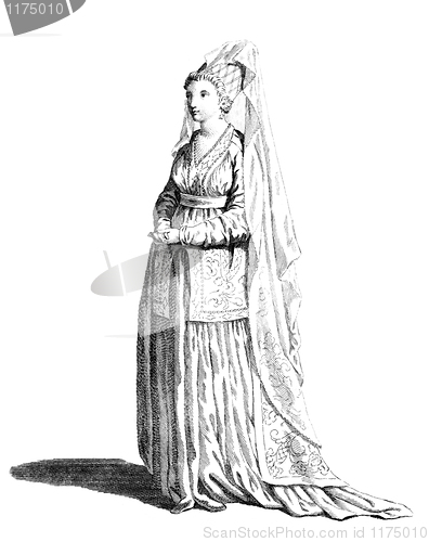 Image of Dress of a noble lady of Syria in 1581