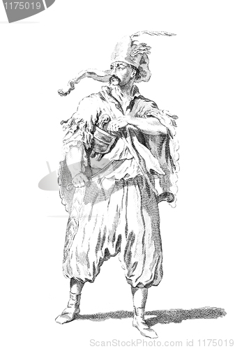 Image of Costume of a Hungarian corporal in 1742