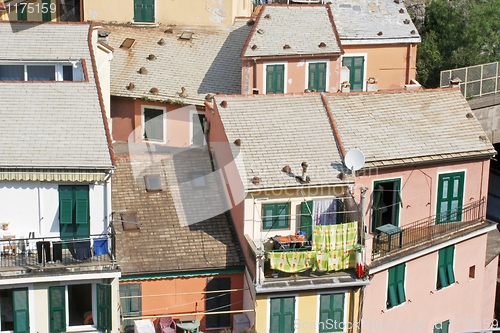 Image of Roofs, Vernazza, Italy