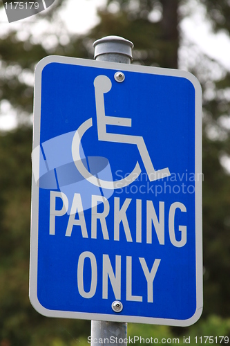 Image of Disabled Parking Only Sign