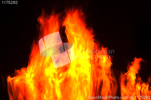 Image of Abstract burning flames background