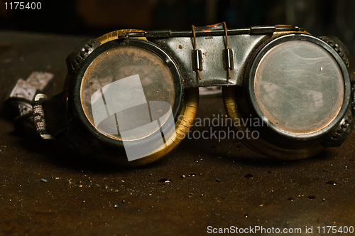 Image of Googles of a factory worker