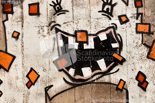 Image of Smiling graffiti on the wall