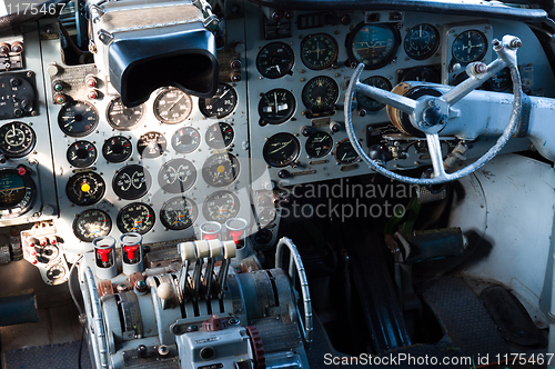 Image of airplane cockpit view