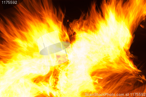 Image of Abstract burning flames background