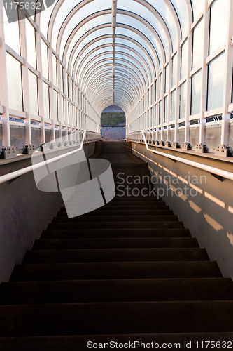 Image of Tunnel with stairs leading down