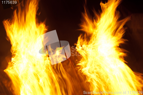 Image of Abstract burning flames background