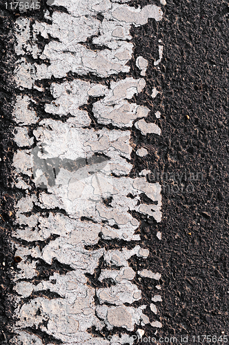 Image of Asphalt Road Surface With Line