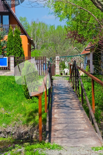 Image of A bridge leading to an inn