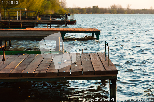 Image of Shore with jetty and waves