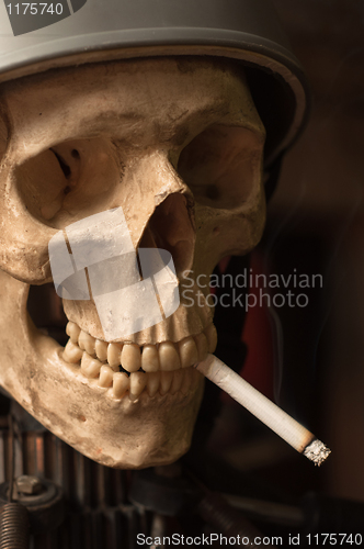 Image of Portrait of a man who smoked cigarettes until he died