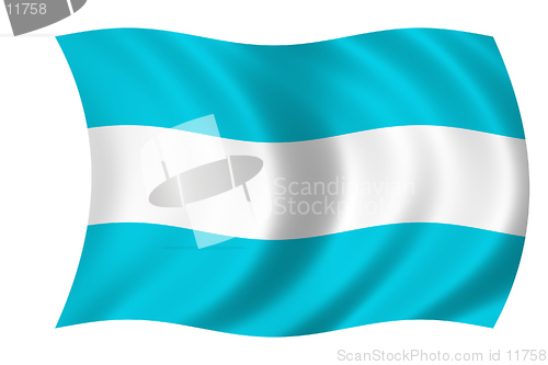 Image of waving flag of argentina
