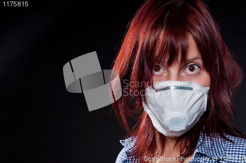 Image of girl wearing protective mask