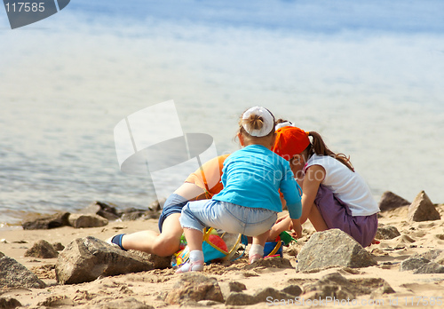 Image of Children playing on the beach