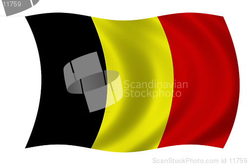 Image of waving flag of belgium