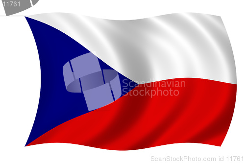 Image of waving flag of the czech republic